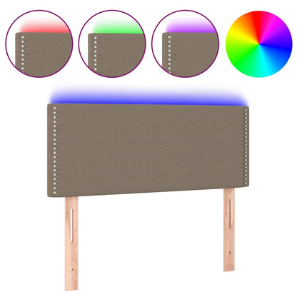 Hoofdbord Led Stof Taupe 90 x 5 x 78/88 cm