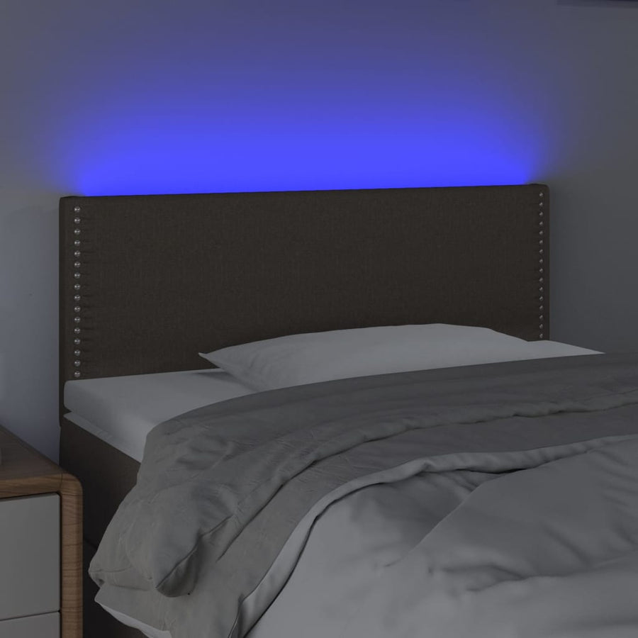 Hoofdbord Led Stof Taupe 90 x 5 x 78/88 cm
