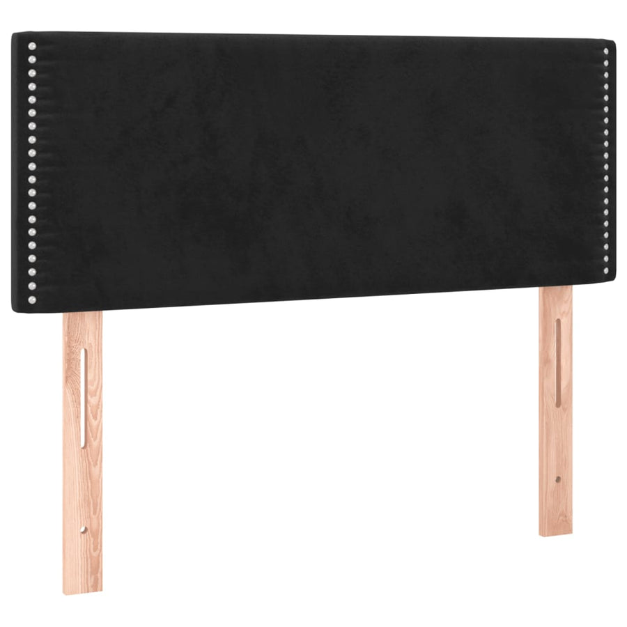 Hoofdbord Led Fluweel 90 x 5 x 78/88 cm Zwart