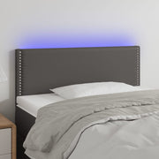 Hoofdbord 80x5x78/88 cm kunstleer grijs LED