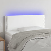 Hoofdbord 100x5x78/88 cm kunstleer wit LED