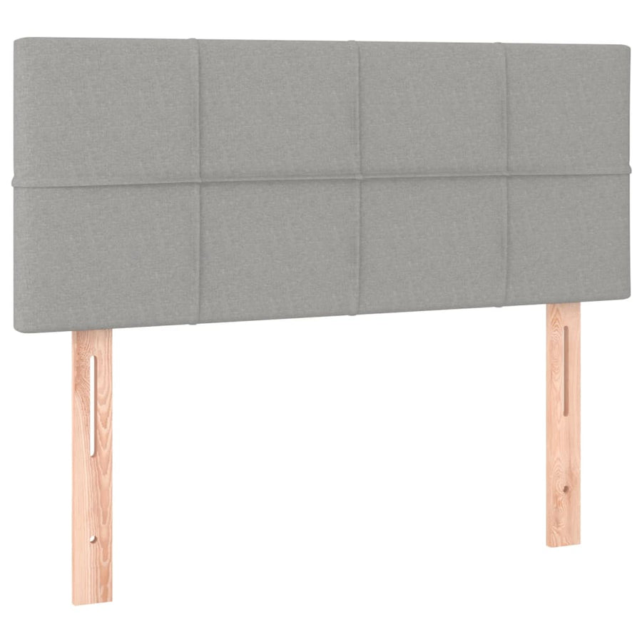Hoofdbord LED 80x5x78/88 cm stof lichtgrijs 80 x 5 x 78/88 cm Lichtgrijs
