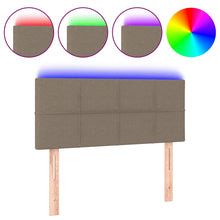 Hoofdbord Led Stof 100 x 5 x 78/88 cm Taupe