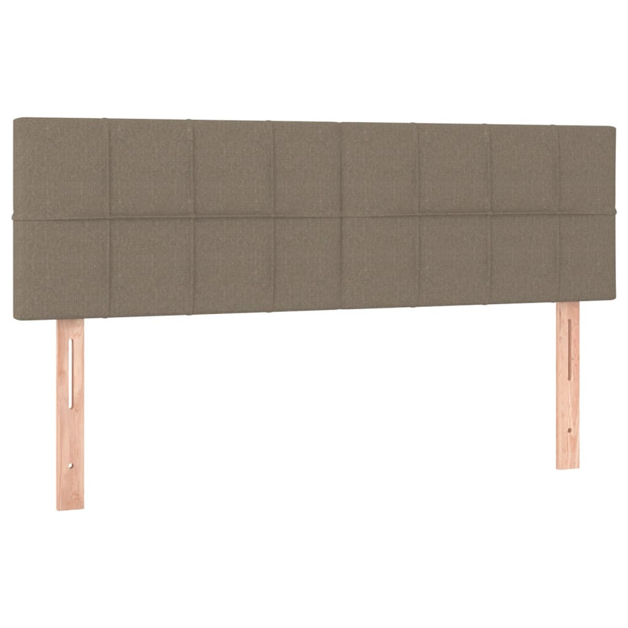 Hoofdbord Led Stof 144 x 5 x 78/88 cm Taupe