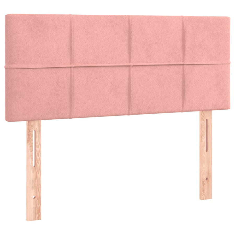 Hoofdbord Led Fluweel 1 100 x 5 x 78/88 cm Roze