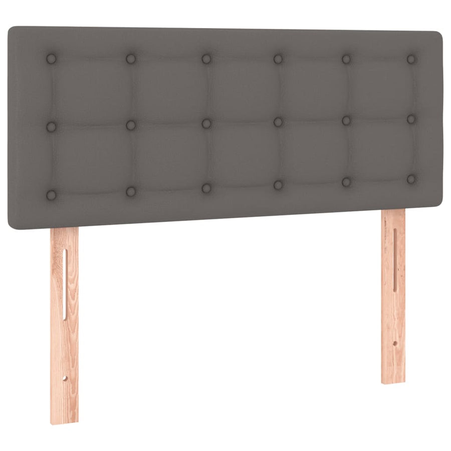 Hoofdbord Led Kunstleer 80 x 5 x 78/88 cm Grijs