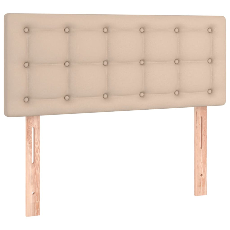 Hoofdbord LED 80x5x78/88 cm kunstleer cappuccinokleurig 80 x 5 x 78/88 cm Cappuccino
