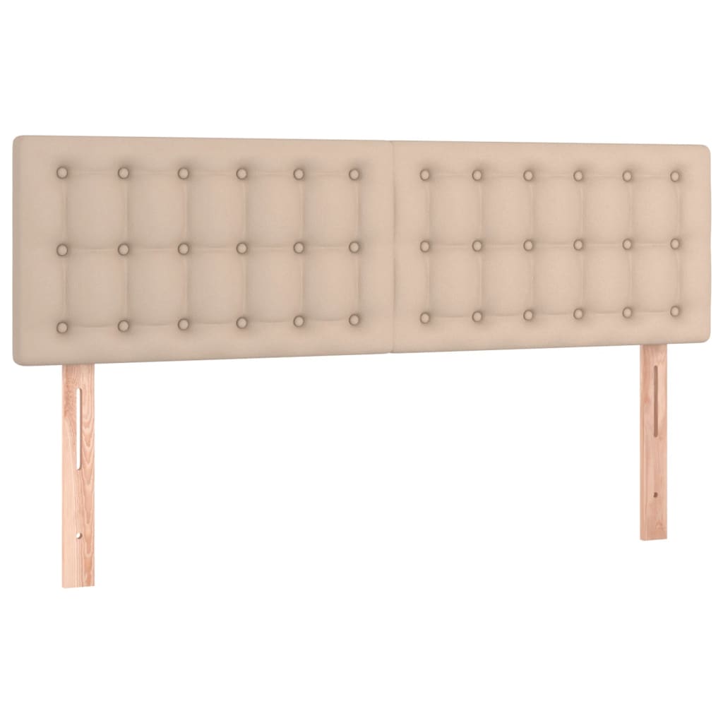Hoofdbord Led Kunstleer Kleurig 144 x 5 x 78/88 cm Cappuccino
