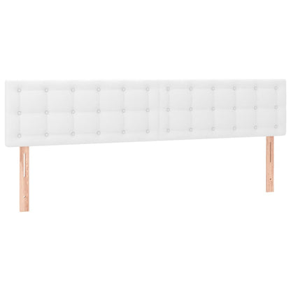 Hoofdbord Led Kunstleer 180 x 5 x 78/88 cm Wit