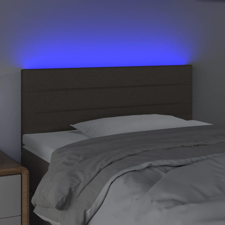 Hoofdbord Led Stof 90 x 5 x 78/88 cm Taupe