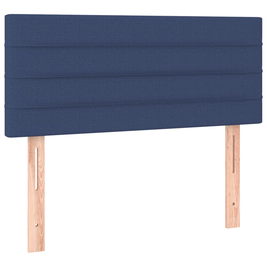 Hoofdbord LED 100x5x78/88 cm stof blauw 100 x 5 x 78/88 cm Blauw