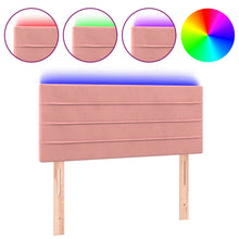 Hoofdbord Led Fluweel 90 x 5 x 78/88 cm Roze