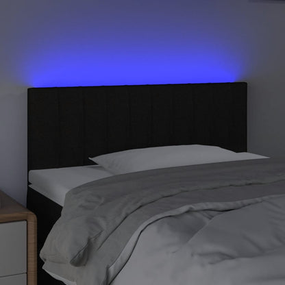 Hoofdbord Led Stof 80 x 5 x 78/88 cm Zwart