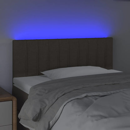 Hoofdbord Led Stof 90 x 5 x 78/88 cm Taupe