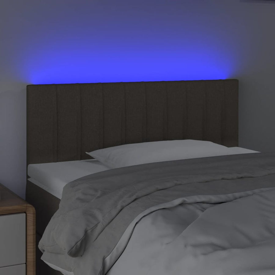 Hoofdbord Led Stof 90 x 5 x 78/88 cm Taupe