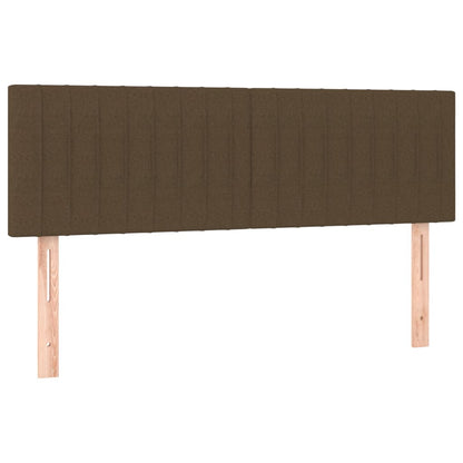 Hoofdbord Led Stof 144 x 5 x 78/88 cm Donkerbruin