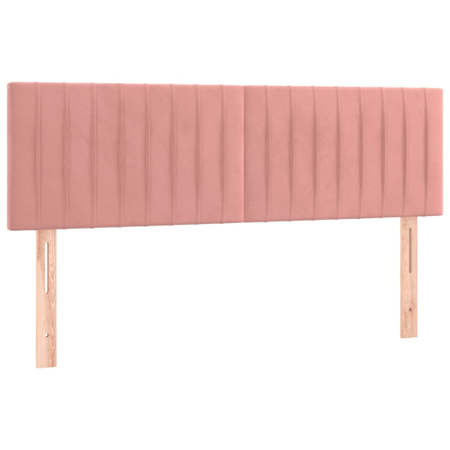 Hoofdbord Led Fluweel 144 x 5 x 78/88 cm Roze