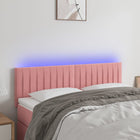 Hoofdbord Led Fluweel 144 x 5 x 78/88 cm Roze