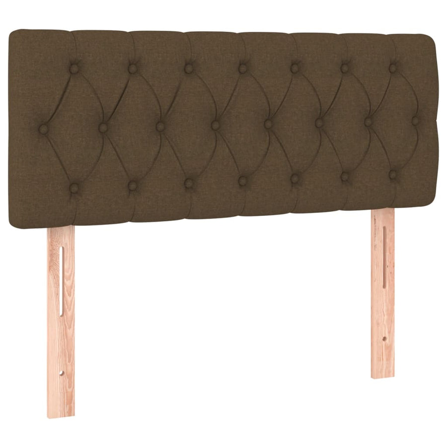 Hoofdbord Led Stof 90 x 7 x 78/88 cm Donkerbruin