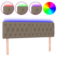 Hoofdbord Led Stof 160 x 7 x 78/88 cm Taupe