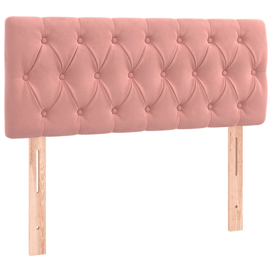 Hoofdbord Led Fluweel 90 x 7 x 78/88 cm Roze