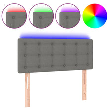 Hoofdbord Led Stof 80 x 5 x 78/88 cm Donkergrijs
