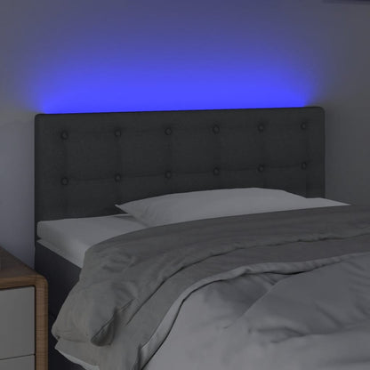 Hoofdbord Led Stof 80 x 5 x 78/88 cm Donkergrijs