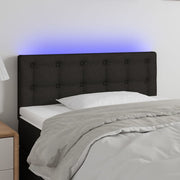 Hoofdbord 80x5x78/88 cm stof zwart met LED