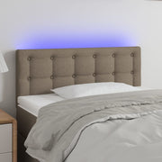 Hoofdbord 80x5x78/88 cm stof taupe LED