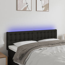 Hoofdbord Led Stof 144 x 5 x 78/88 cm Zwart