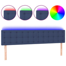 Hoofdbord Led Stof 160 x 5 x 78/88 cm Blauw