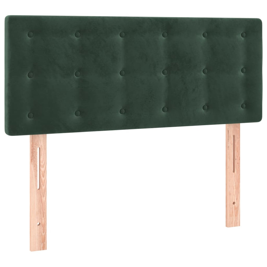 Hoofdbord Led Fluweel 80 x 5 x 78/88 cm Donkergroen