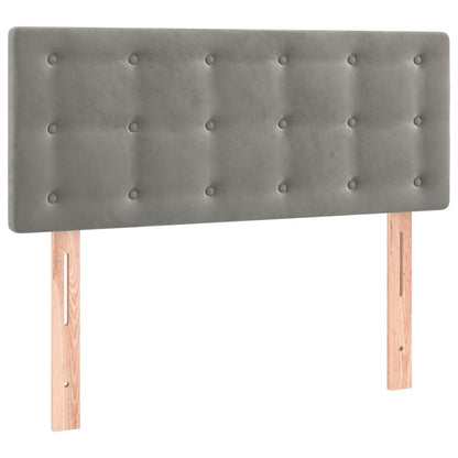 Hoofdbord Led Fluweel 90 x 5 x 78/88 cm Lichtgrijs