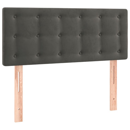 Hoofdbord Led 90X5X78/88 Cm Fluweel Donkergrijs 1 90 x 5 x 78/88 cm