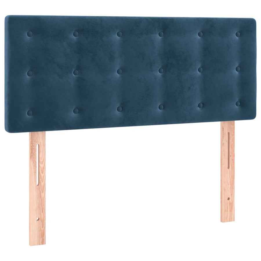 Hoofdbord Led Fluweel 90 x 5 x 78/88 cm Donkerblauw