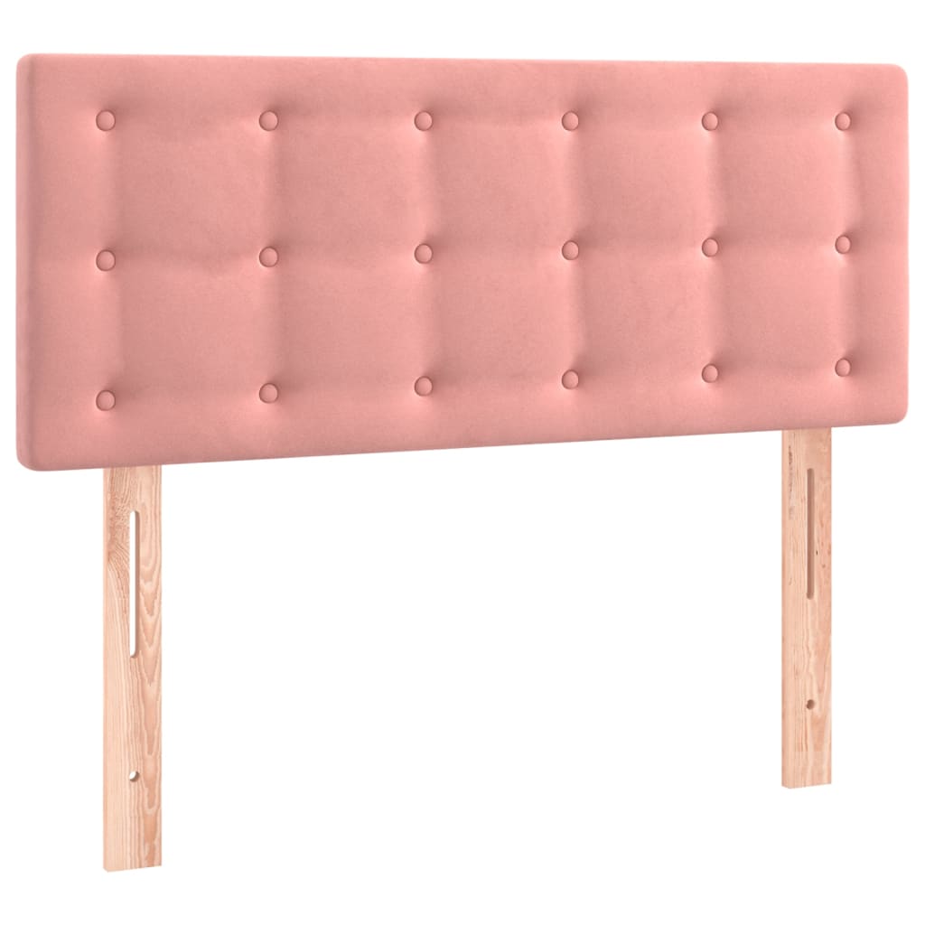 Hoofdbord Led Fluweel 90 x 5 x 78/88 cm Roze
