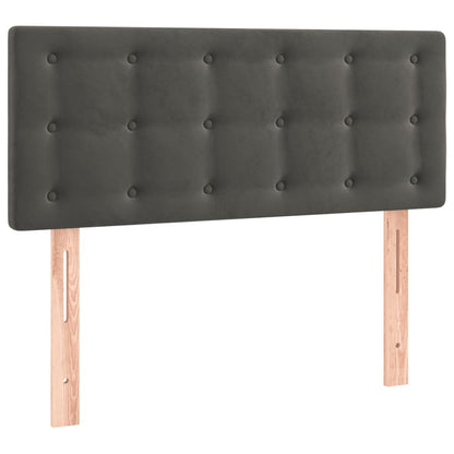 Hoofdbord Led Fluweel 100 x 5 x 78/88 cm Donkergrijs