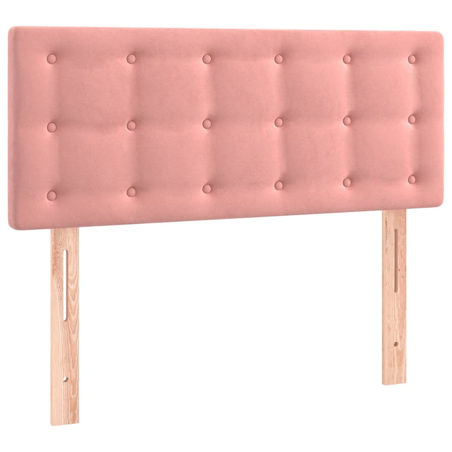 Hoofdbord Led Fluweel 100 x 5 x 78/88 cm Roze