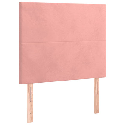 Hoofdbord Led 90X5X118/128 Cm Fluweel Roze
