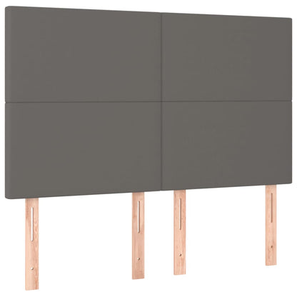Hoofdbord Led Kunstleer 1 144 x 5 x 118/128 cm Grijs