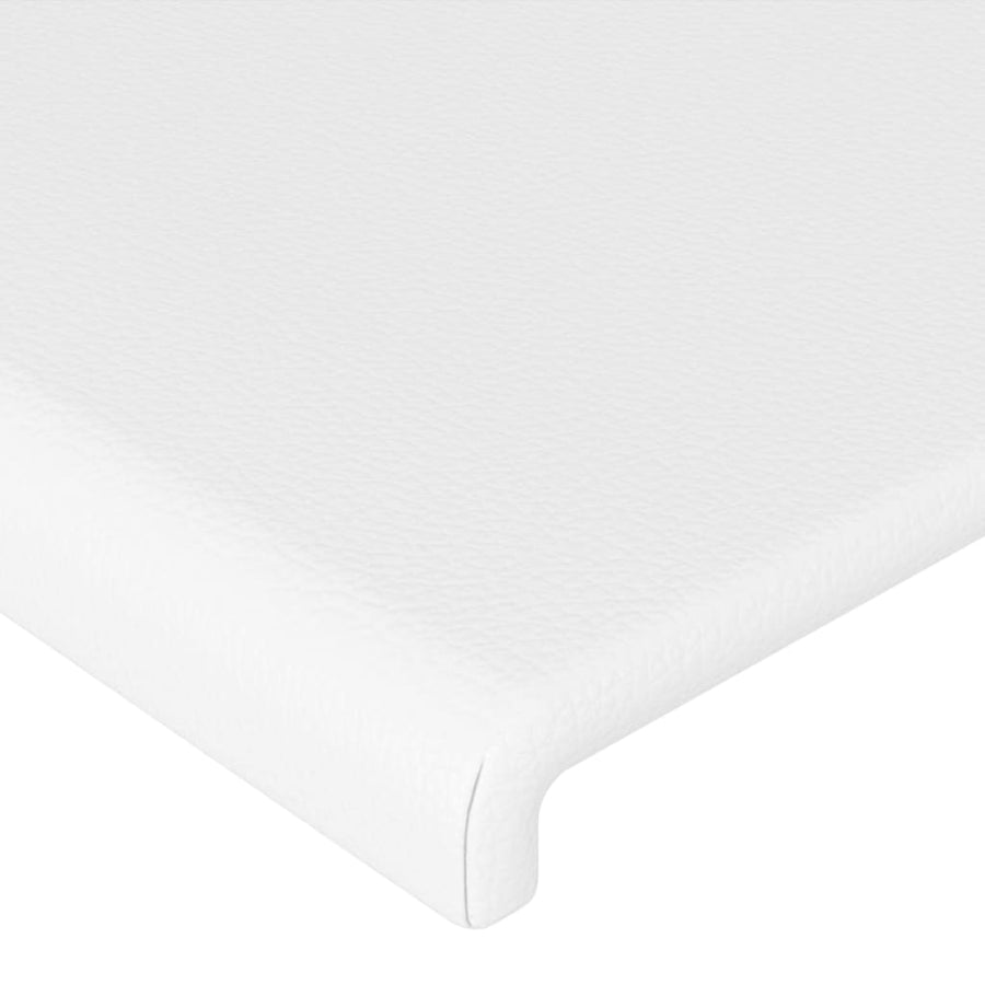Hoofdbord Led Kunstleer 160 x 5 x 118/128 cm Wit
