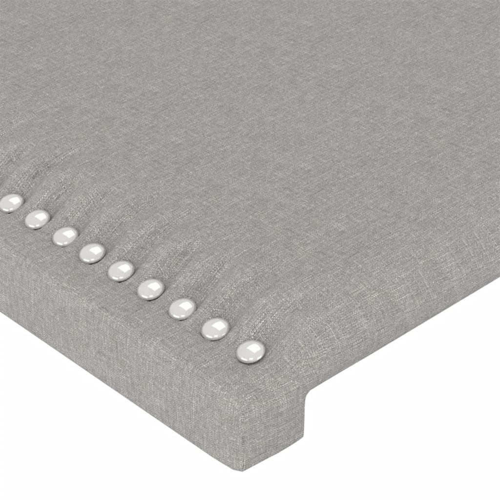 Hoofdbord Led Stof Lichtgrijs 90 x 5 x 118/128 cm