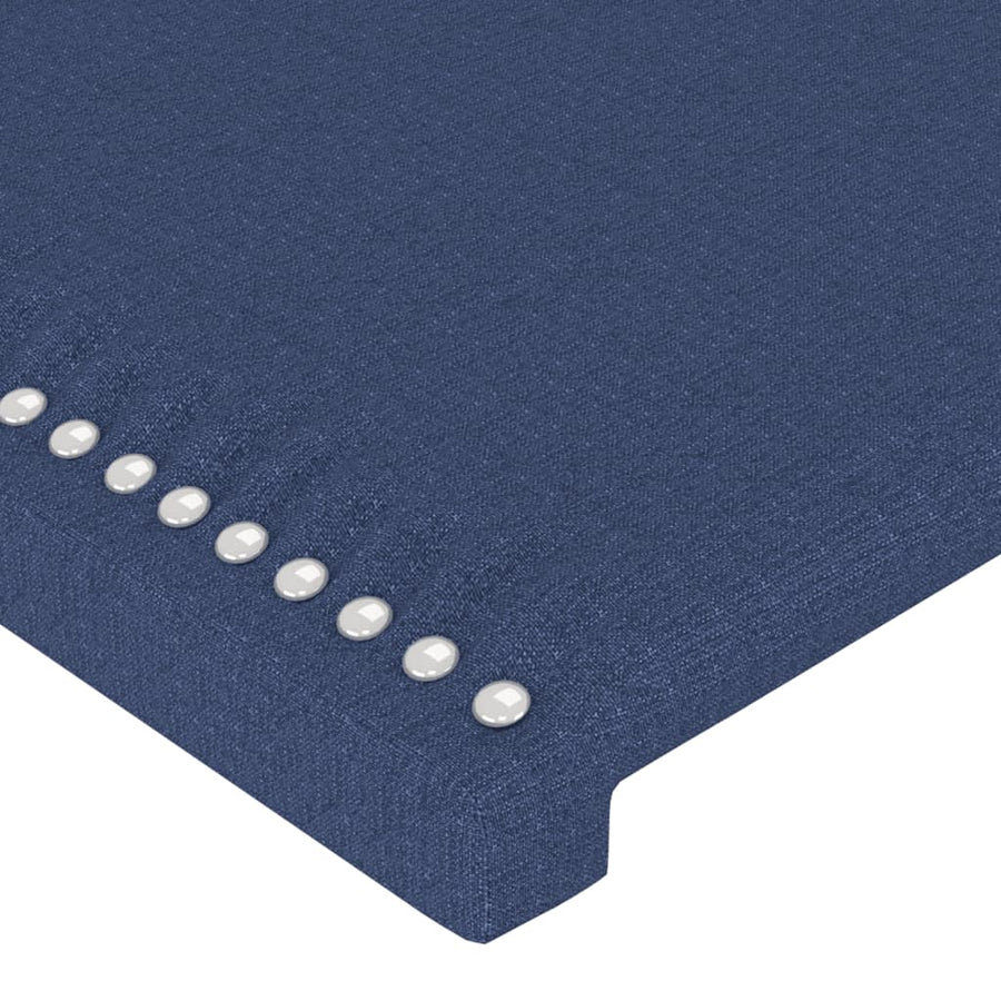 Hoofdbord Led Stof Blauw 90 x 5 x 118/128 cm