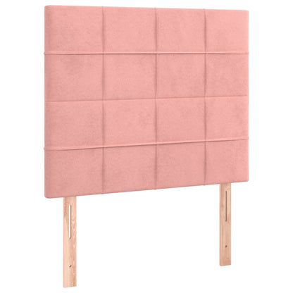 Hoofdbord Led Fluweel 90 x 5 x 118/128 cm Roze