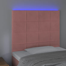 Hoofdbord Led Fluweel 100 x 5 x 118/128 cm Roze