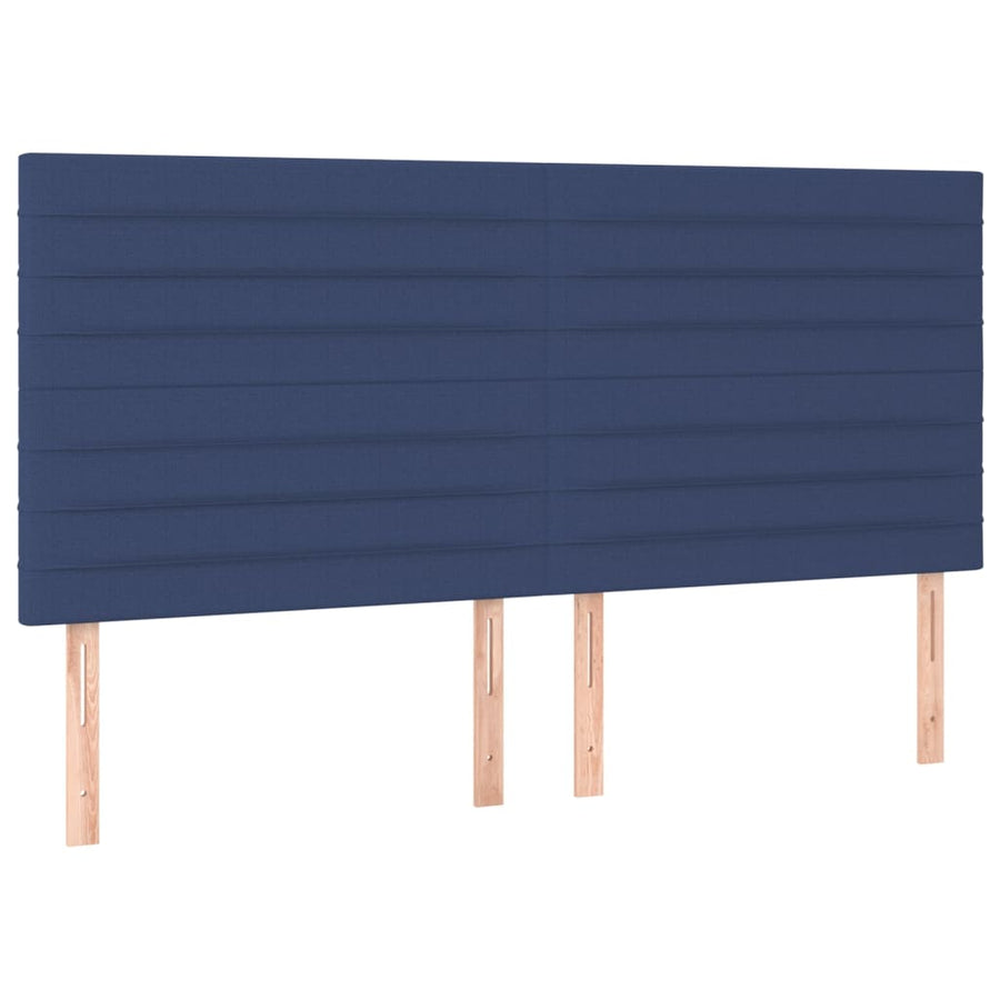 Hoofdbord Led Stof 180 x 5 x 118/128 cm Blauw