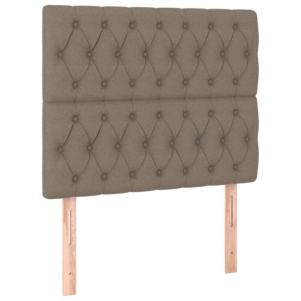 Hoofdbord Led Stof 100 x 7 x 118/128 cm Taupe