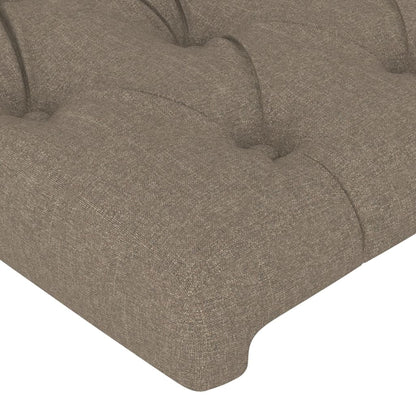 Hoofdbord Led Stof 100 x 7 x 118/128 cm Taupe