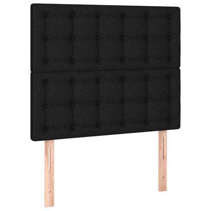 Hoofdbord Led Stof 90 x 5 x 118/128 cm Zwart