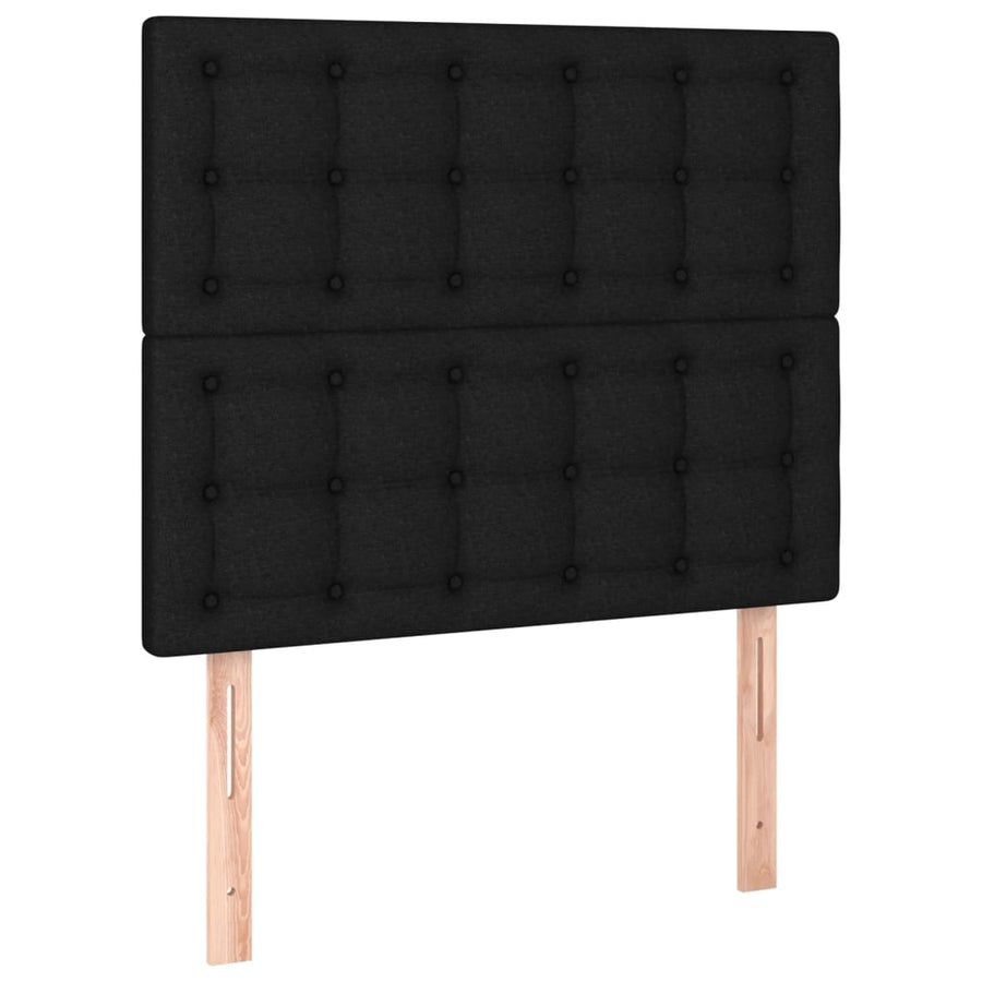 Hoofdbord Led Stof 90 x 5 x 118/128 cm Zwart